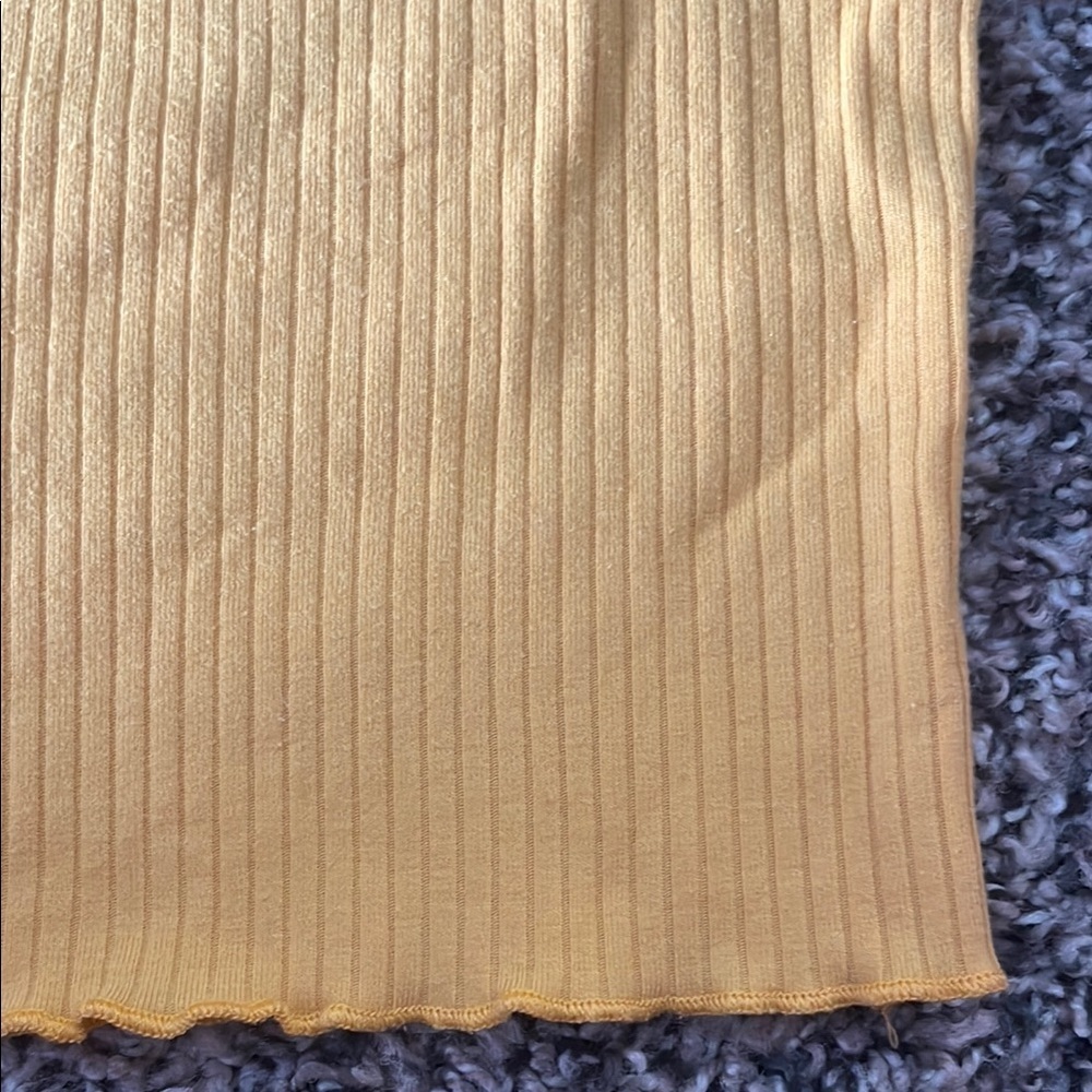 PacSun Mustard Ribbed Tank Top - Picture 2 of 5